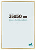 Evry Plastique Cadre Photo 35x50cm Or De Face Mesure | Yourdecoration.fr