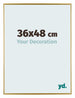 Evry Plastique Cadre Photo 36x48cm Or De Face Mesure | Yourdecoration.fr