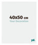 Evry Plastique Cadre Photo 40x50cm Blanc Brillant De Face Mesure | Yourdecoration.fr