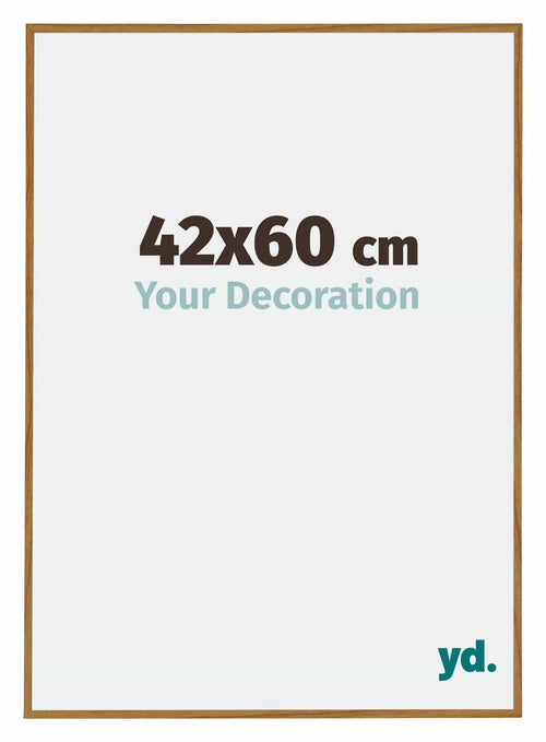 Evry Plastique Cadre Photo 42x60cm Hêtre Clairo De Face Mesure | Yourdecoration.fr