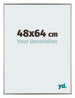 Evry Plastique Cadre Photo 48x64cm Champagne De Face Mesure | Yourdecoration.fr