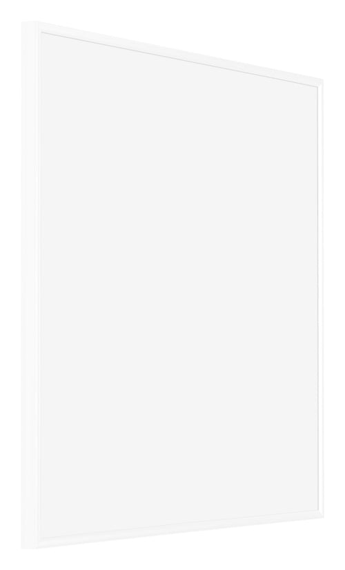 Evry Plastique Cadre Photo 50x50cm Blanc Brillant De Face Oblique | Yourdecoration.fr