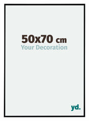 Evry Plastique Cadre Photo 50x70cm Noir Mat De Face Mesure | Yourdecoration.fr