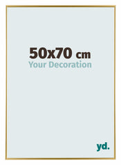 Evry Plastique Cadre Photo 50x70cm Or De Face Mesure | Yourdecoration.fr