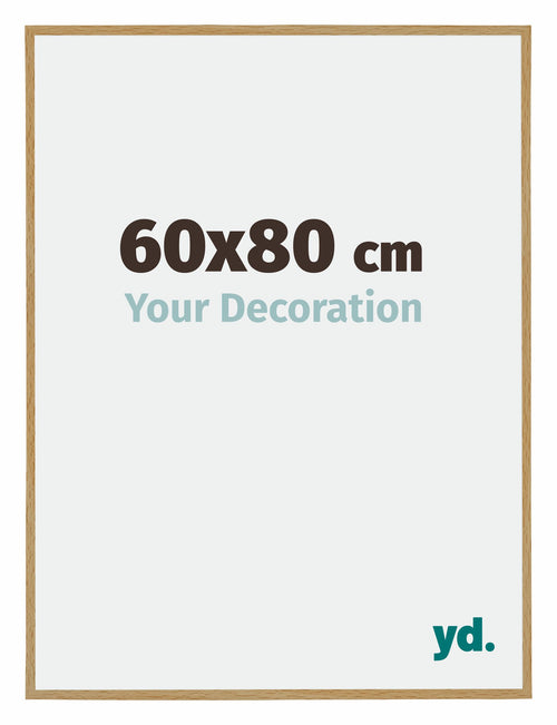 Evry Plastique Cadre Photo 60x80cm Hêtre Clairo De Face Mesure | Yourdecoration.fr