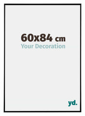 Evry Plastique Cadre Photo 60x84cm Noir Tres Brillant De Face Mesure | Yourdecoration.fr