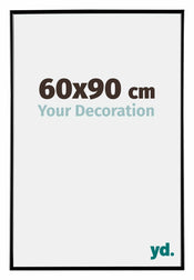Evry Plastique Cadre Photo 60x90cm Noir Tres Brillant De Face Mesure | Yourdecoration.fr