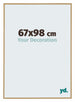 Evry Plastique Cadre Photo 67x98cm Hetre Clair De Face Mesure | Yourdecoration.fr