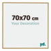 Evry Plastique Cadre Photo 70x70cm Hêtre Clairo De Face Mesure | Yourdecoration.fr