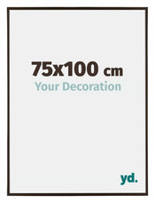 Evry Plastique Cadre Photo 75x100cm Anthracite De Face Mesure | Yourdecoration.fr