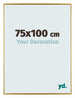 Evry Plastique Cadre Photo 75x100cm Or De Face Mesure | Yourdecoration.fr