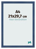 Cadre Photo A4 - 21x29,7 cm - Bleu Foncé Patiné - MDF - Pisa