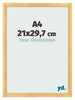 Cadre Photo A4 - 21x29,7 cm - Or Mat - MDF - Pisa