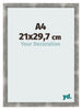 Cadre Photo A4 - 21x29,7 cm - Métal Vintage - MDF - Pisa