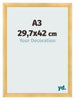 Cadre Photo A3 - 29,7x42 cm - Or Mat - MDF - Pisa