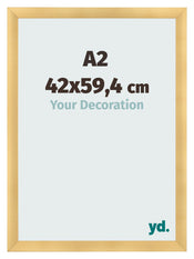 Cadre Photo A2 - 42x59,4 cm - Or Mat - MDF - Pisa