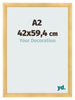 Cadre Photo A2 - 42x59,4 cm - Or Mat - MDF - Pisa