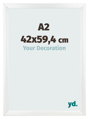 Cadre Photo A2 - 42x59,4 cm - Blanc Mat - MDF - Pisa