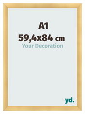Cadre Photo A1 - 59,4x84 cm - Or Mat - MDF - Pisa