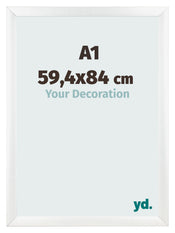 Cadre Photo A1 - 59,4x84 cm - Blanc Mat - MDF - Pisa