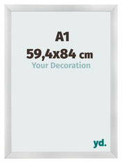 Cadre Photo A1 - 59,4x84 cm - Argent Mat - MDF - Pisa