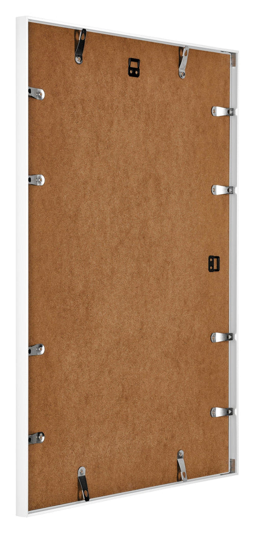 Kent Aluminium Cadre Photo 20x28cm Blanc Brillant Arriere Oblique | Yourdecoration.fr