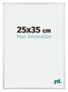 Kent Aluminium Cadre Photo 25x35cm Argent Brillant De Face Mesure | Yourdecoration.fr