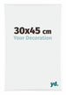 Kent Aluminium Cadre Photo 30x45cm Blanc Brillant De Face Mesure | Yourdecoration.fr