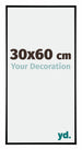 Kent Aluminium Cadre Photo 30x60cm Noir Mat De Face Mesure | Yourdecoration.fr