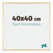 Kent Aluminium Cadre Photo 40x40cm Or De Face Mesure | Yourdecoration.fr