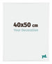 Kent Aluminium Cadre Photo 40x50cm Blanc Brillant De Face Mesure | Yourdecoration.fr
