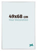 Kent Aluminium Cadre Photo 49x68cm Argent Brillant De Face Mesure | Yourdecoration.fr