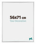 Kent Aluminium Cadre Photo 56x71cm Argent Brillant De Face Mesure | Yourdecoration.fr