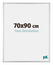 Kent Aluminium Cadre Photo 70x90cm Argent Brillant De Face Mesure | Yourdecoration.fr