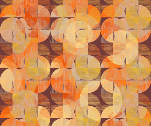 Komar Seventies Swing Intisse Papier Peint 300x250cm 3 bandes | Yourdecoration.fr