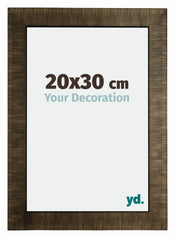 Leeds Bois Cadre Photo 20x30cm Champagne Brosse De Face Mesure | Yourdecoration.fr