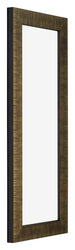 Leeds Bois Cadre Photo 25x75cm Champagne Brosse De Face Oblique | Yourdecoration.fr