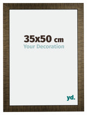 Leeds Bois Cadre Photo 35x50cm Champagne Brosse De Face Mesure | Yourdecoration.fr