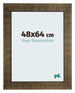 Leeds Bois Cadre Photo 48x64cm Champagne Brosse De Face Mesure | Yourdecoration.fr