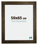 Leeds Bois Cadre Photo 50x65cm Champagne Brosse De Face Mesure | Yourdecoration.fr
