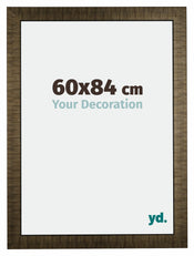 Leeds Bois Cadre Photo 60x84cm Champagne Brosse De Face Mesure | Yourdecoration.fr