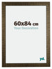 Leeds Bois Cadre Photo 60x84cm Champagne Brosse De Face Mesure | Yourdecoration.fr