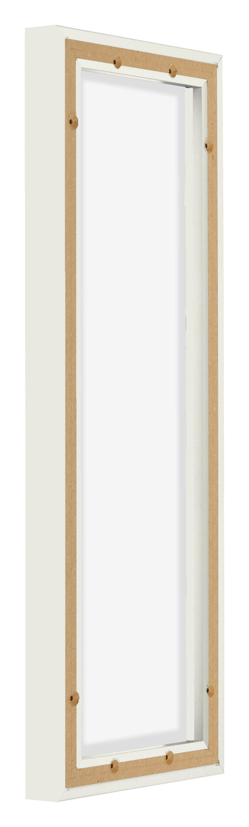 Lyon MDF Baklijst 1 3 Blanc Mat Arriere Oblique | Yourdecoration.fr