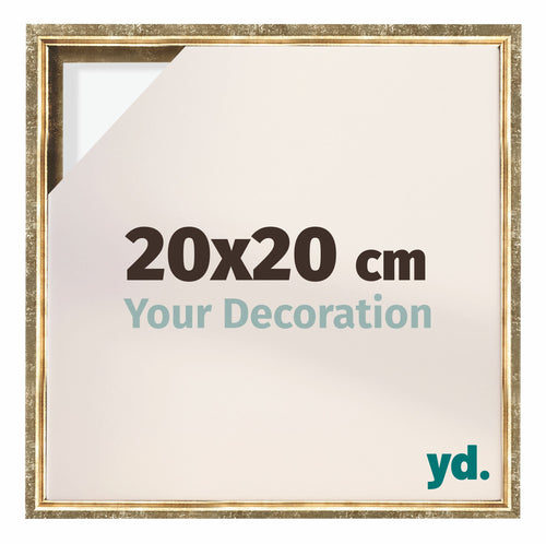 Lyon MDF Baklijst 20x20cm Or Antique De Face Mesure | Yourdecoration.fr