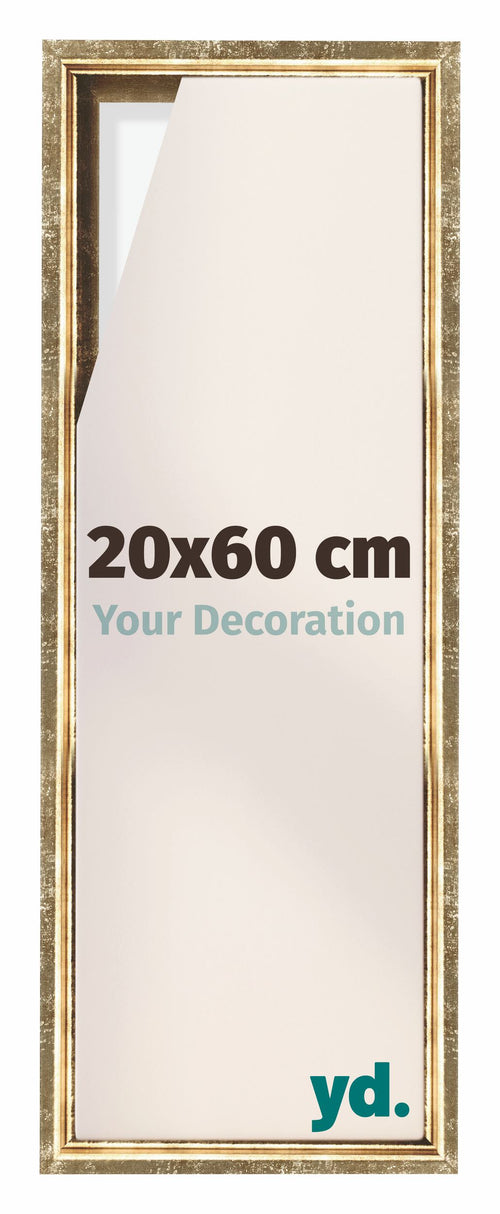 Lyon MDF Baklijst 20x60cm Or Antique De Face Mesure | Yourdecoration.fr