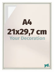 Lyon MDF Baklijst 21x29 7cm A4 Blanc Mat De Face Mesure | Yourdecoration.fr