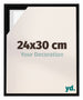 Lyon MDF Baklijst 24x30cm Noir Mat De Face Mesure | Yourdecoration.fr