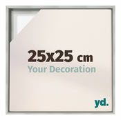 Lyon MDF Baklijst 25x25cm Argent Mat De Face Mesure | Yourdecoration.fr