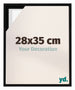 Lyon MDF Baklijst 28x35cm Noir Mat De Face Mesure | Yourdecoration.fr