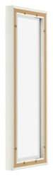Lyon MDF Baklijst 3 4 Blanc Mat Arriere Oblique | Yourdecoration.fr